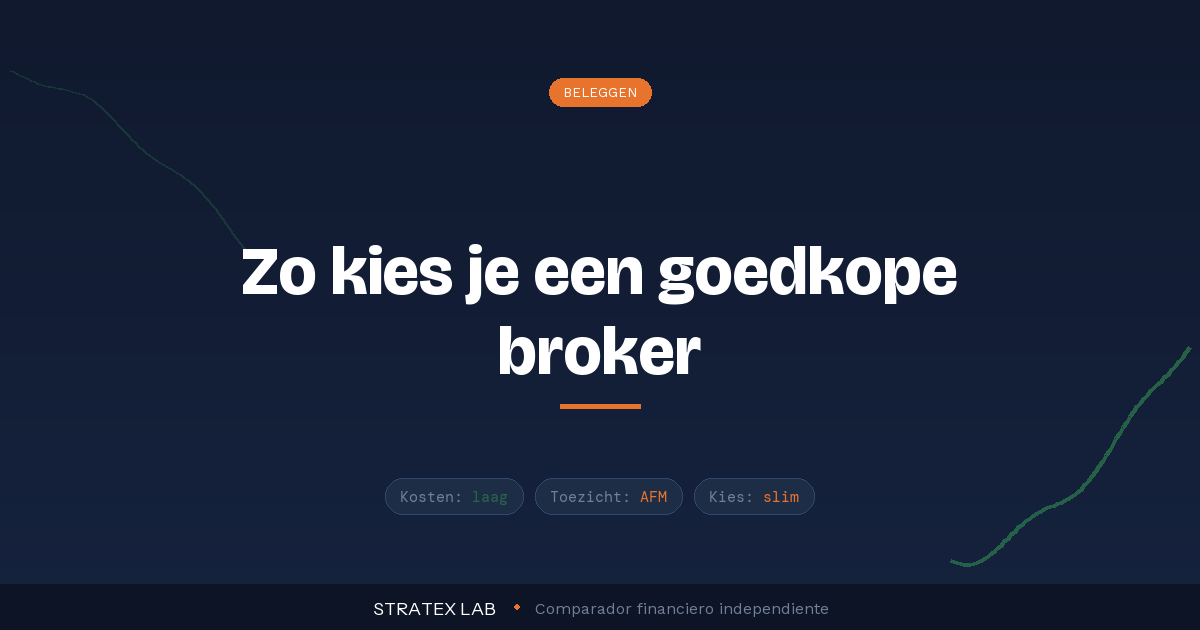 Beste broker Nederland 2026 kiezen