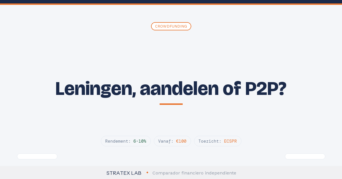 Crowdfunding beleggen in Nederland: vormen en rendement 2026