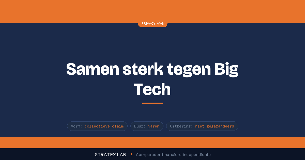 Massaclaim tegen Big Tech: collectieve privacyclaim uitgelegd 2026