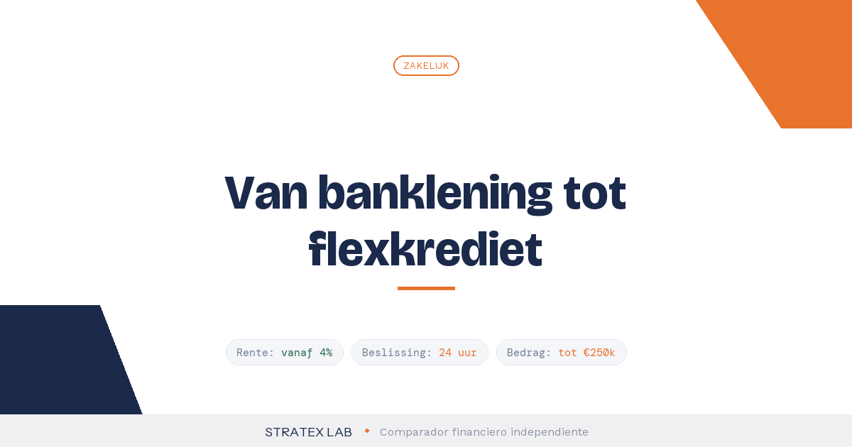 Zakelijke financiering voor het mkb: vormen en kosten 2026